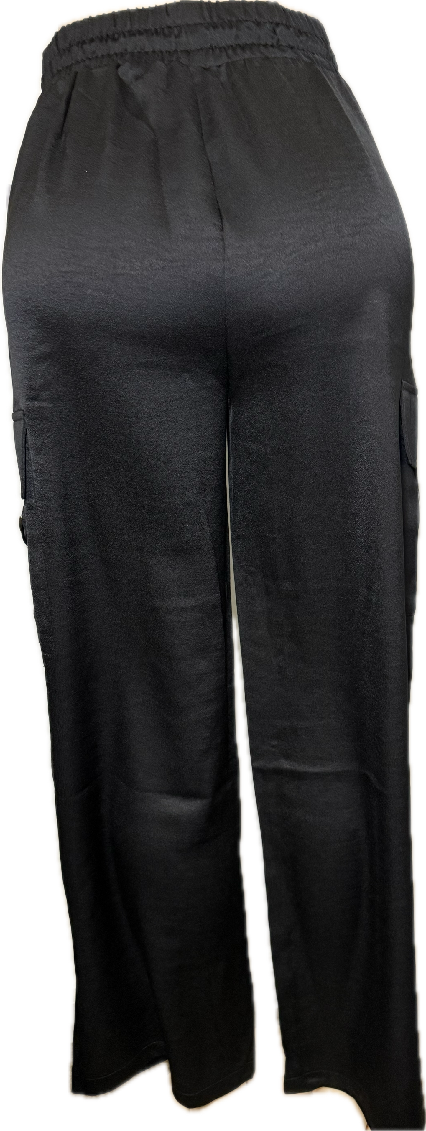 Satin cargo pants