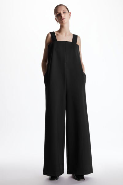 COS :Pleated Wide-Leg Jumpsuit
