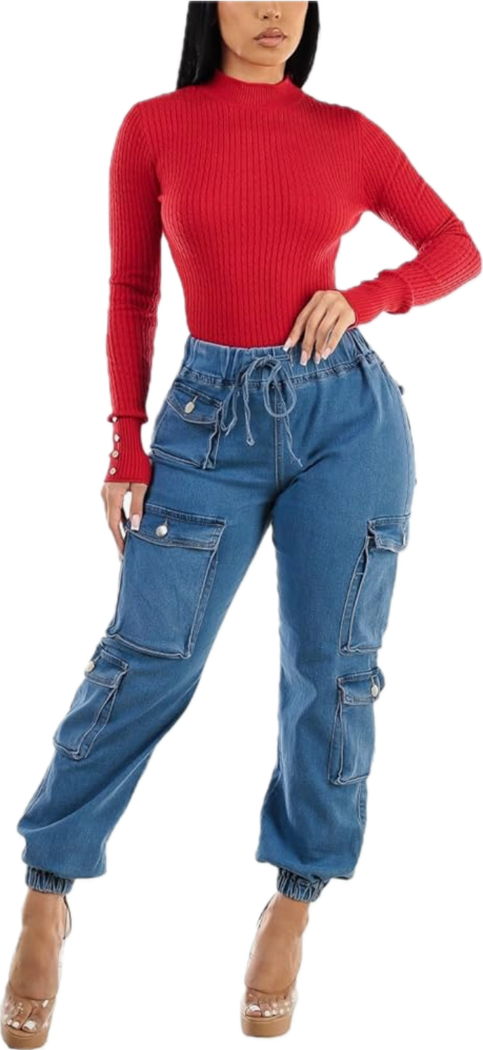 Cargo Denim Jogger Jeans