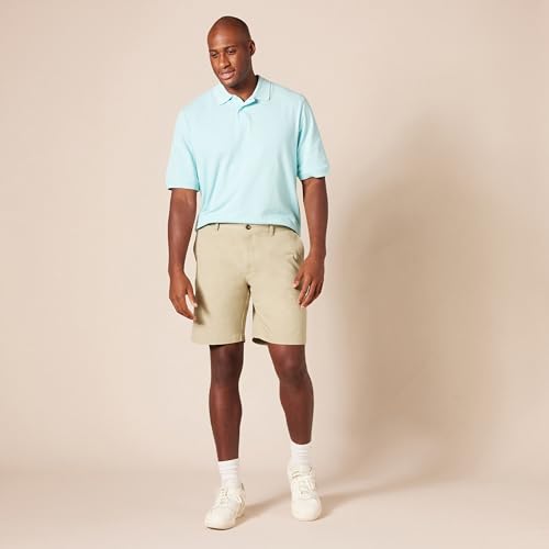 Amazon Essentials Men's Slim-Fit 9" Short, Khaki Brown, 34