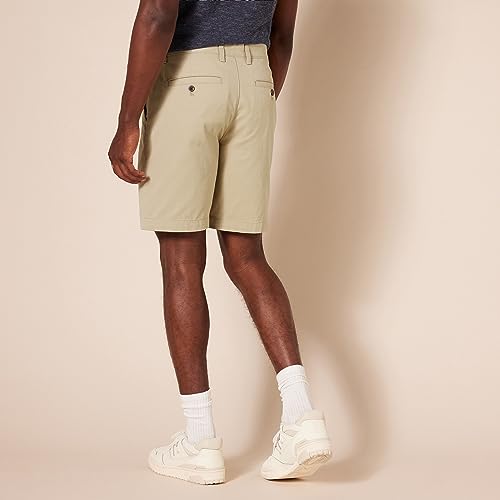 Amazon Essentials Men's Slim-Fit 9" Short, Khaki Brown, 34