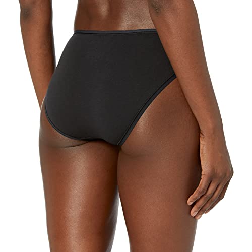 Amazon Essentials Women's Cotton Bikini Brief Underwear (Available in Plus Size), Pack of 10, Dots/Floral/Multicolor/Stripe, Large