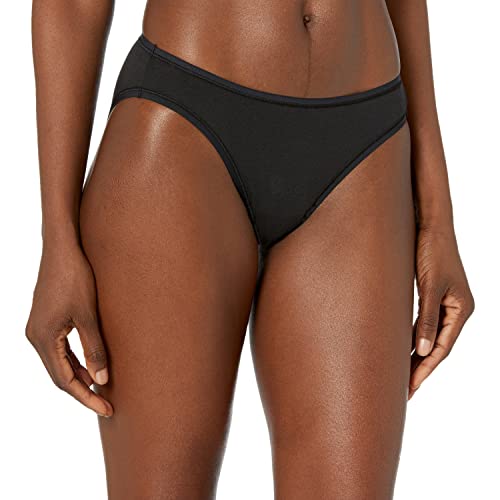 Amazon Essentials Women's Cotton Bikini Brief Underwear (Available in Plus Size), Pack of 10, Dots/Floral/Multicolor/Stripe, Large