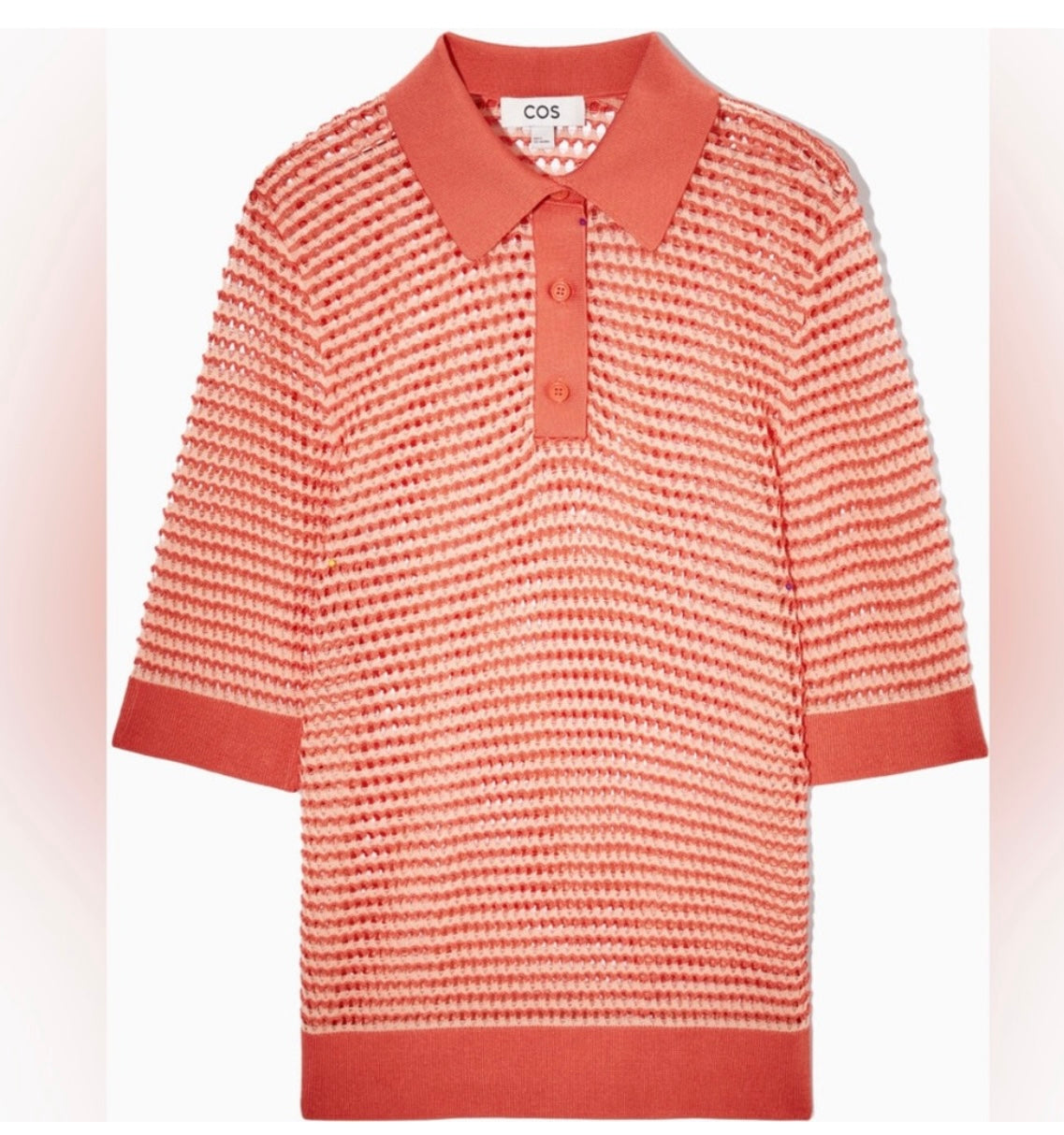 COS
Open-Knit Polo Shirt