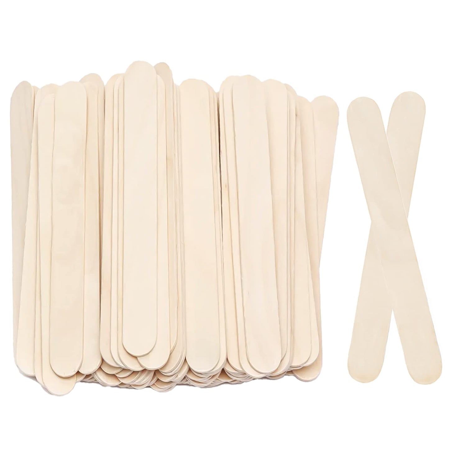 KTOJOY 8”100Pcs Jumbo Wooden Craft Sticks Wooden Popsicle Craft Sticks Stick Treat Sticks Ice Pop Sticks for DIY Crafts,Home Art Projects, Classroom Art Supplies