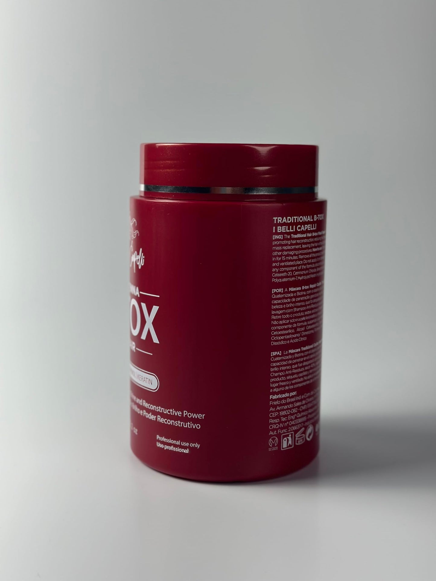 I Belli Capelli Ravenna Repair Hair B-tox -Cirugia Capilar para el Cabello, Formaldehyde-Free- B-tox Capilar Para El Cabello, Long Lasting Anti-Frizz, Smoothing, B-tox Hair Treatment 35.2 oz(1kg)