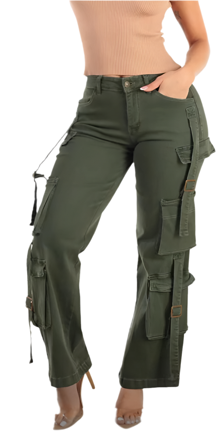 Butt Lifting Straight Wide Leg St..