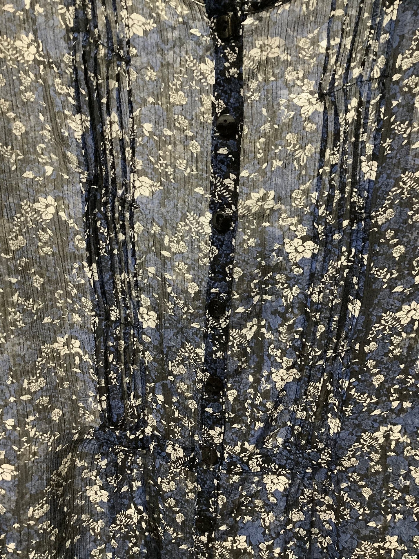 Floral blue blouse