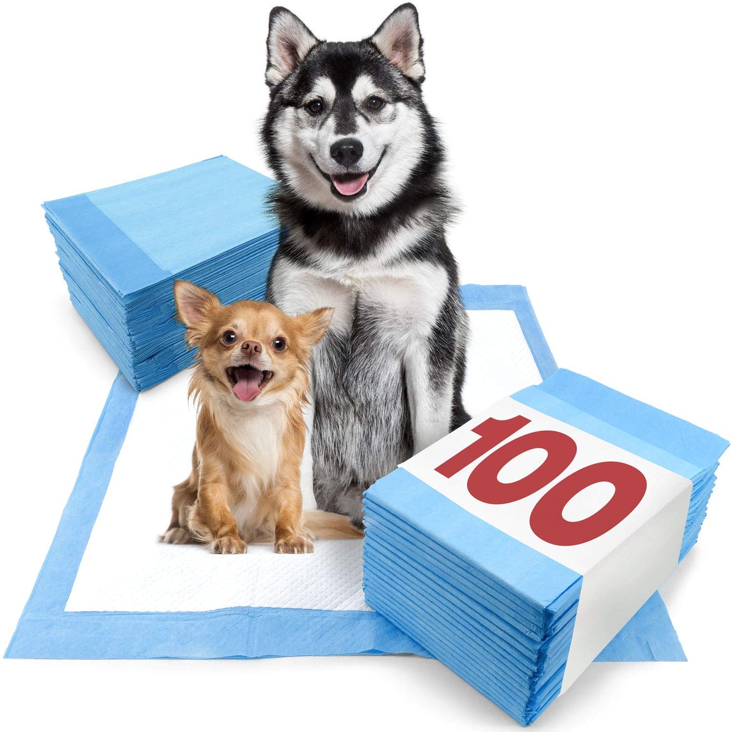 ValuePad Puppy Pads, XXL Gigantic 28x44 Inch, 100 Count - Economy Training Pads for Dogs, Leak Proof 5-Layer Design