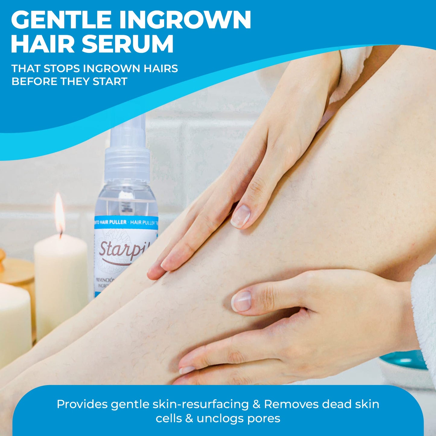Starpil Post Wax Ingrown Hair Serum Spray 125ml/4oz - After Waxing Skin Care