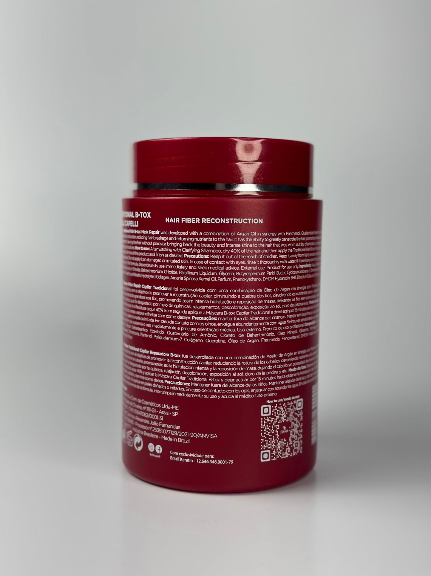 I Belli Capelli Ravenna Repair Hair B-tox -Cirugia Capilar para el Cabello, Formaldehyde-Free- B-tox Capilar Para El Cabello, Long Lasting Anti-Frizz, Smoothing, B-tox Hair Treatment 35.2 oz(1kg)