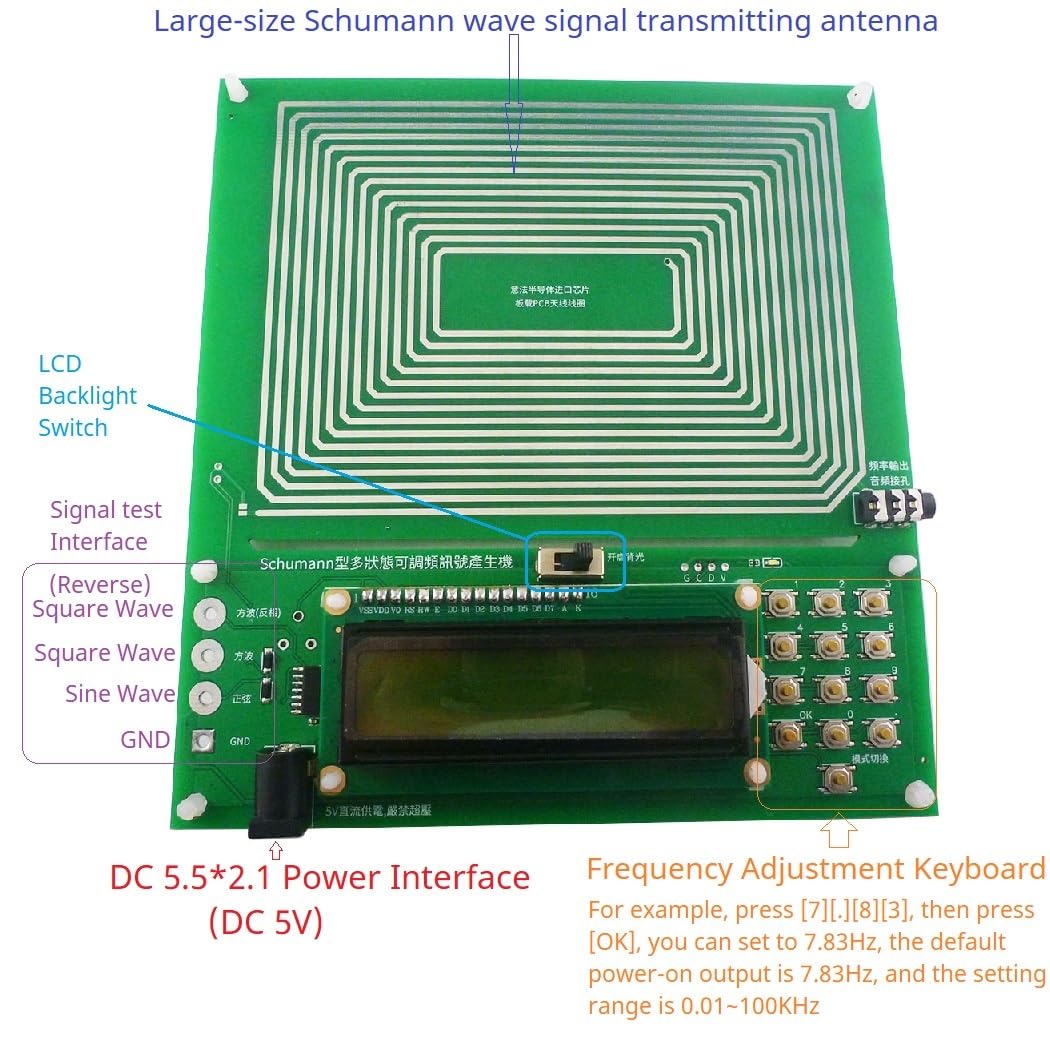 0.01Hz~300000Hz Adjustable Schumann Sine Wave Resonance Generator Ultra-Low Frequency Pulse Generator Resonator USB (1)