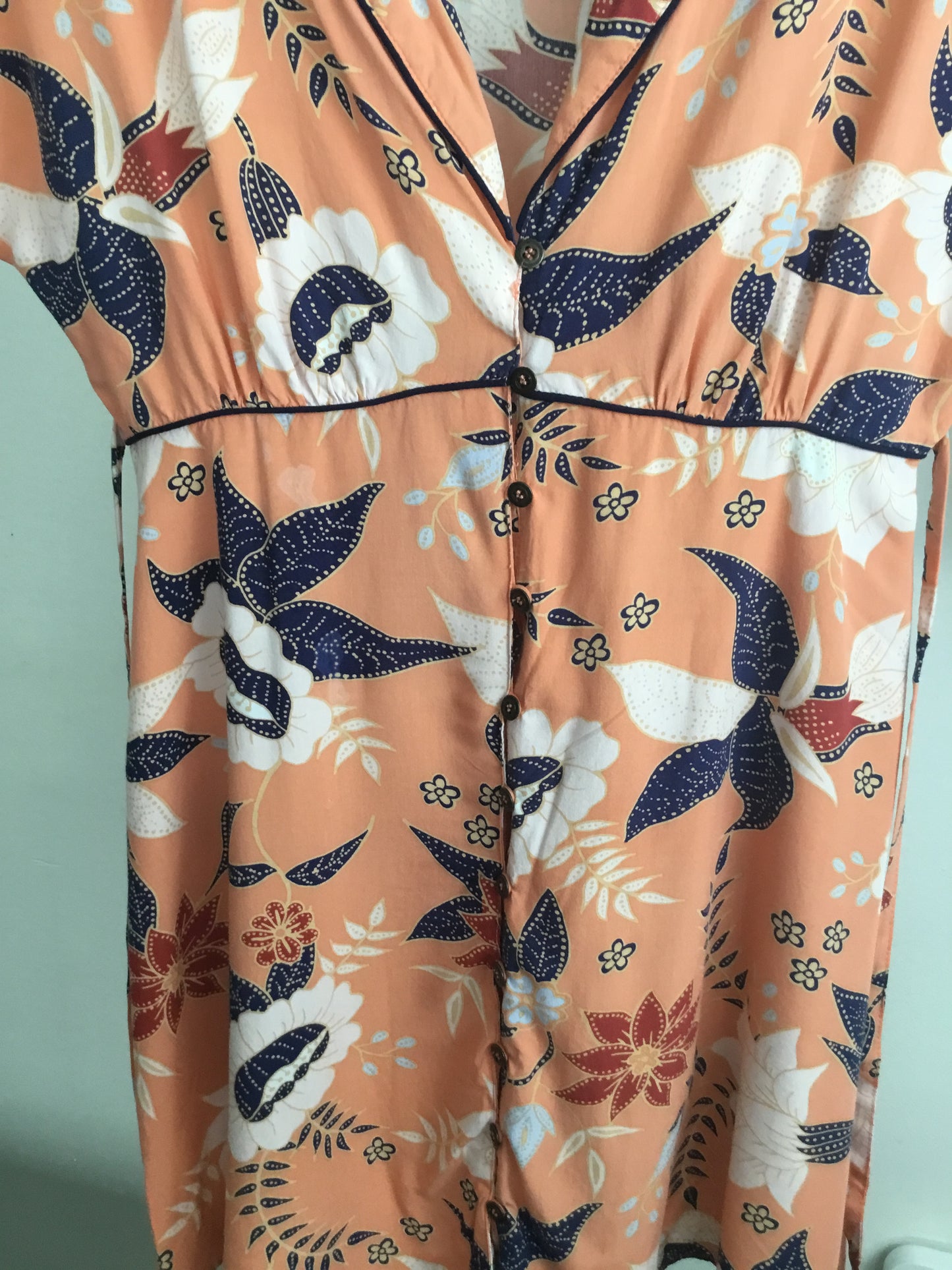 Babydoll button-up Mini Dress