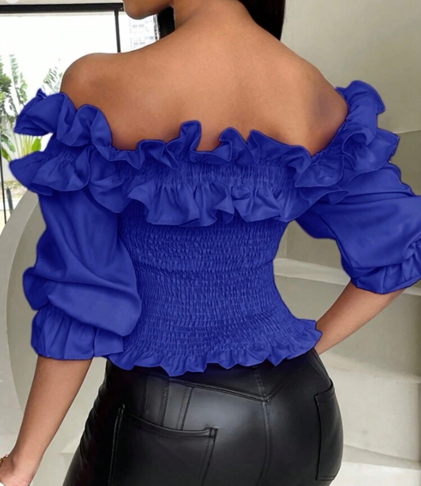 Privé Summer Casual Ruffle Trimmed Off Shoulder