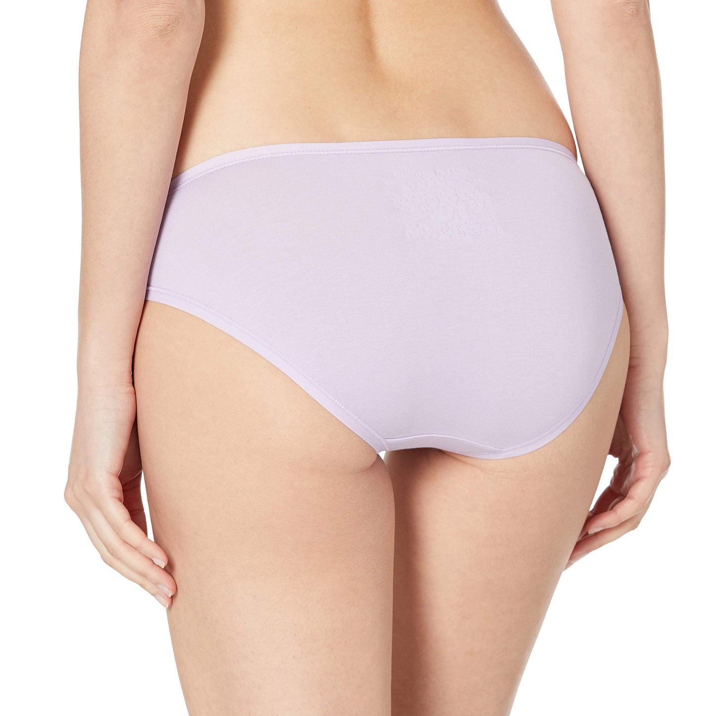 Amazon Essentials Women's Cotton Bikini Brief Underwear (Available in Plus Size), Pack of 6, Black Floral/Blue/Lilac/Pink/Stripe/White Ditsy Floral, Large