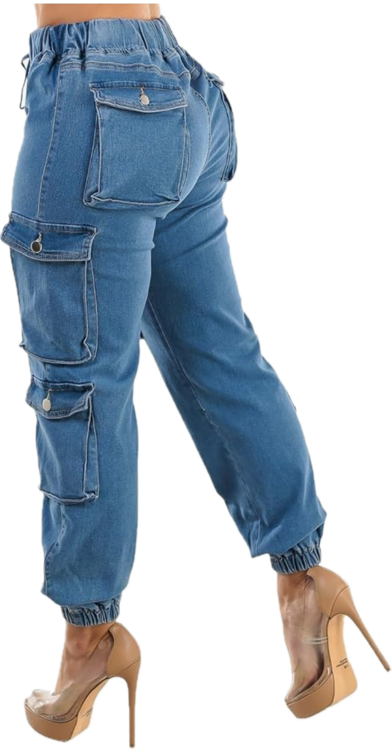 Cargo Denim Jogger Jeans
