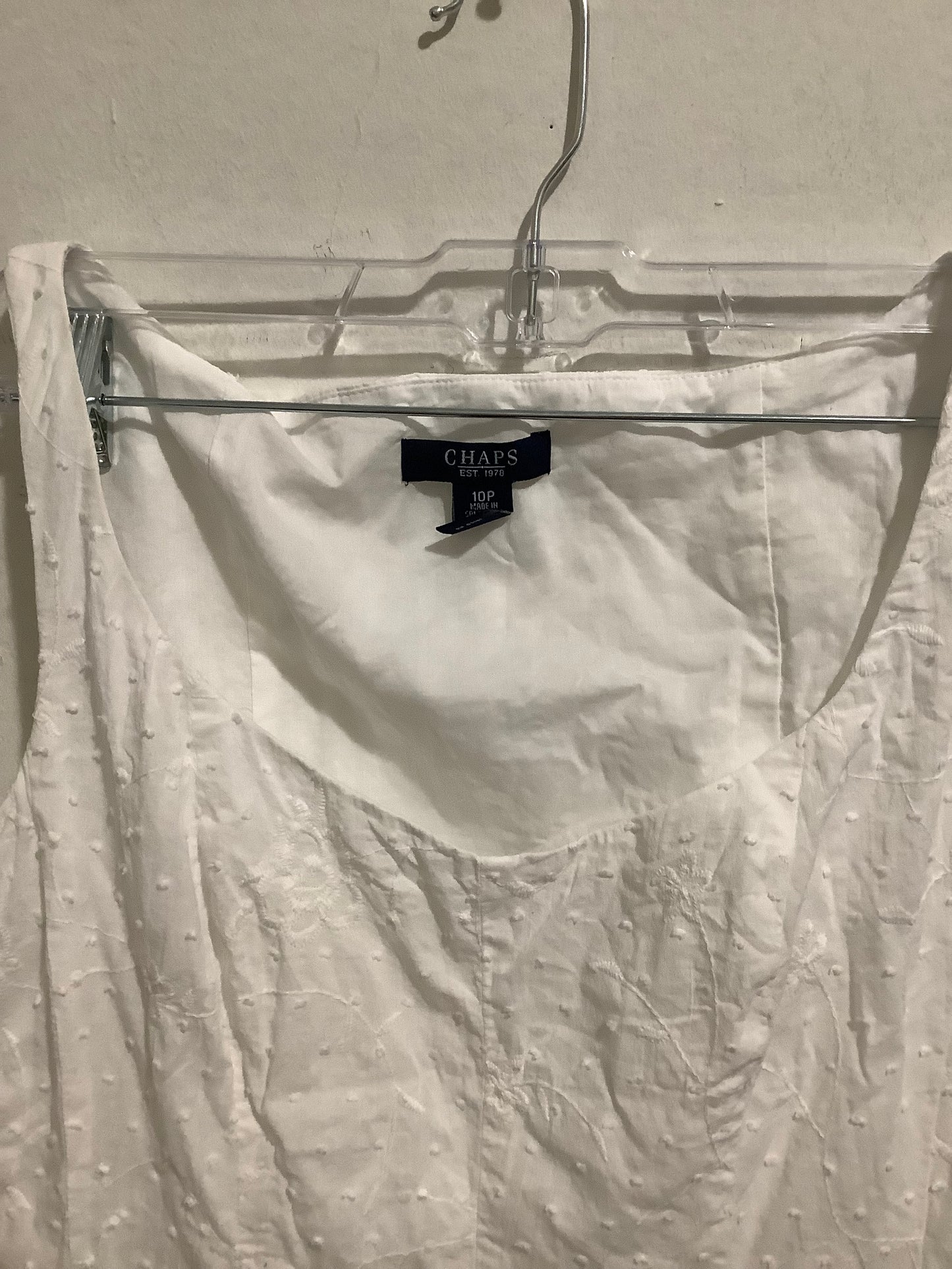 Chaps White Dress
