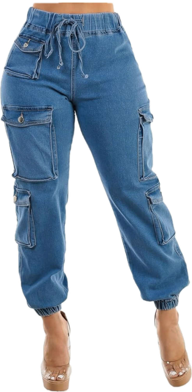Cargo Denim Jogger Jeans