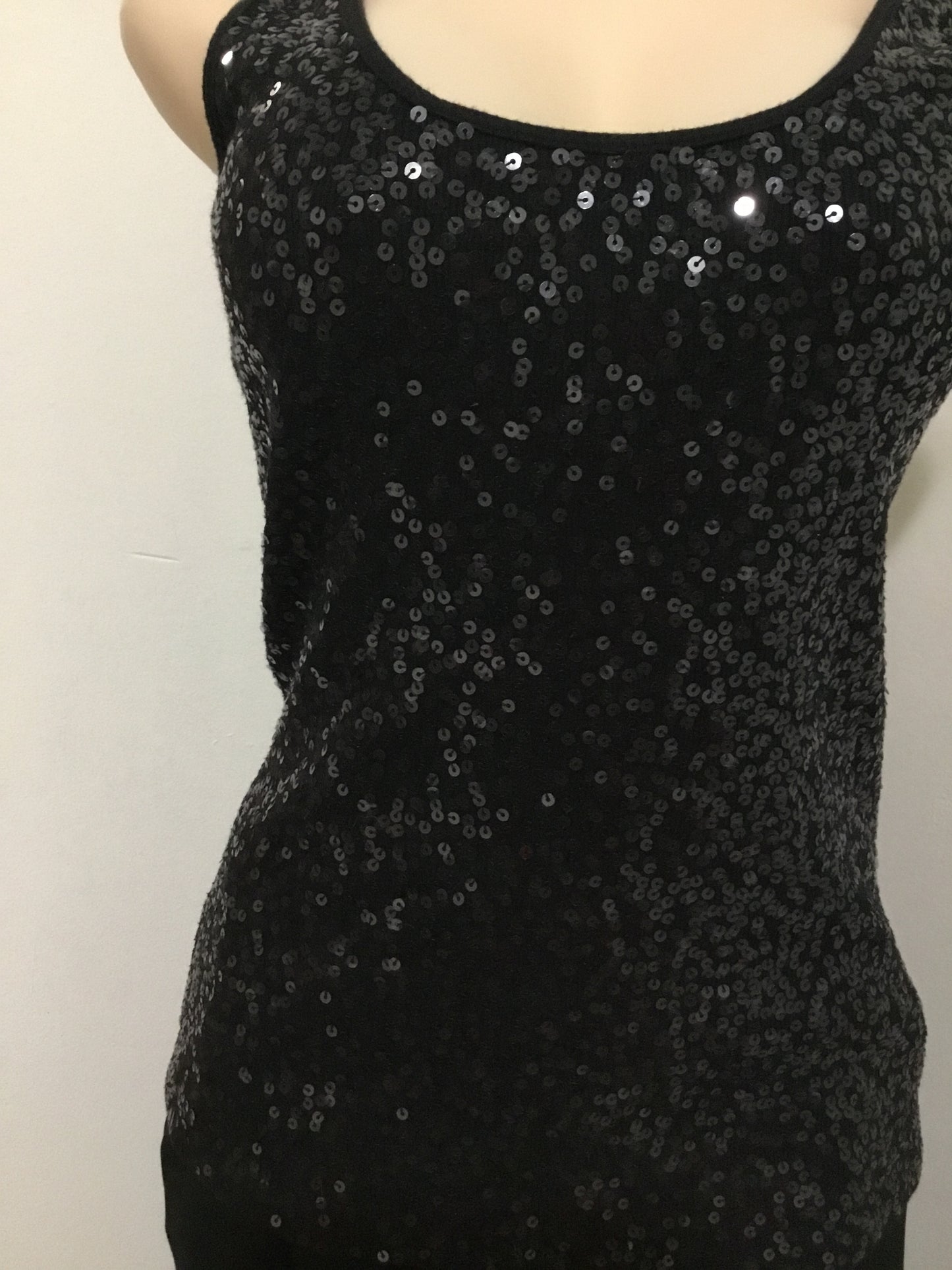 Express Black Sequin Tank