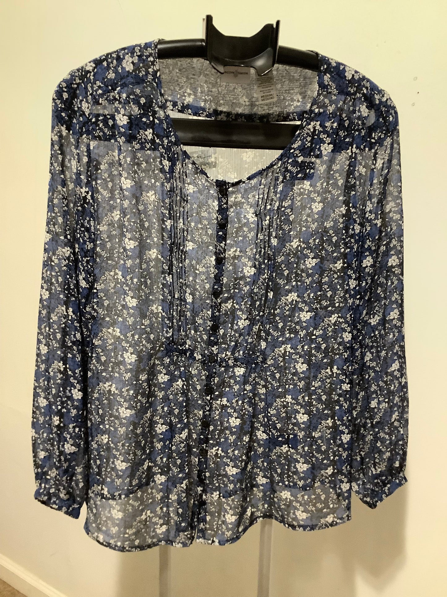 Floral blue blouse