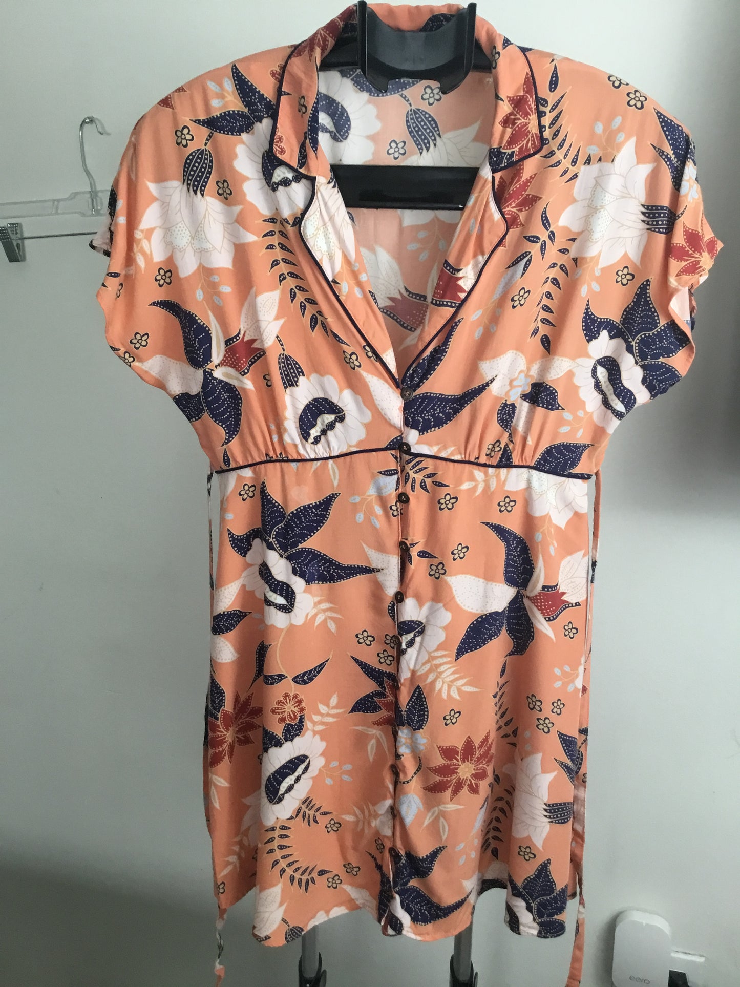 Babydoll button-up Mini Dress