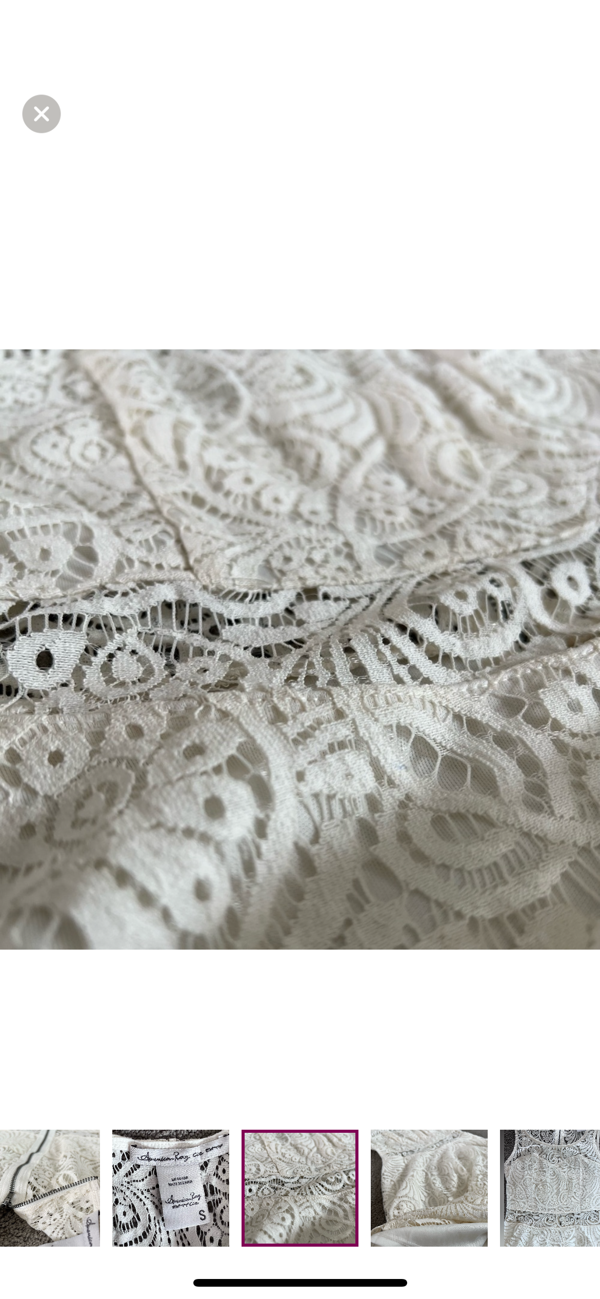 American Rag White Lace Skater Dress
