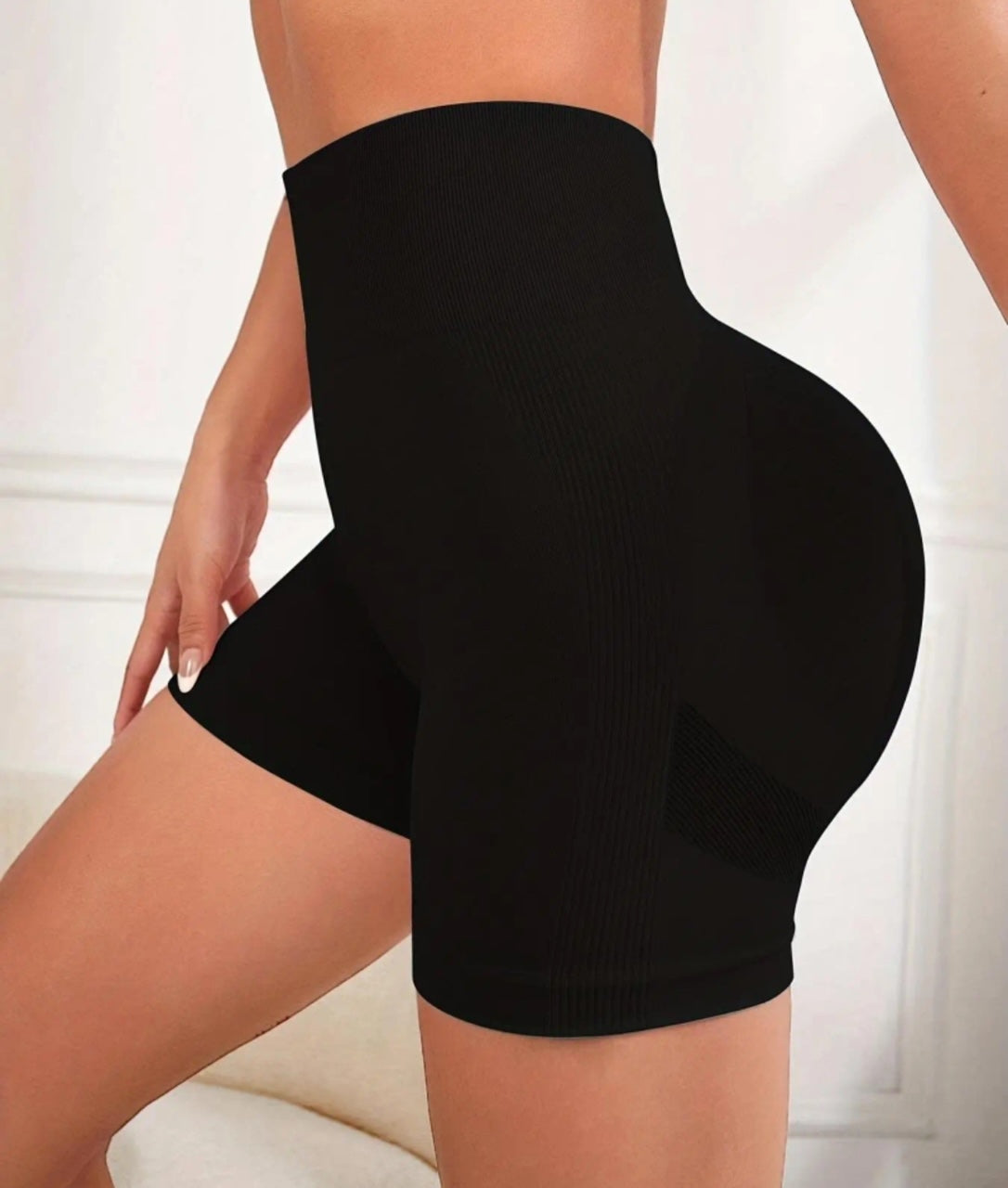 Women's Shorts Solid Color High Waist Sports