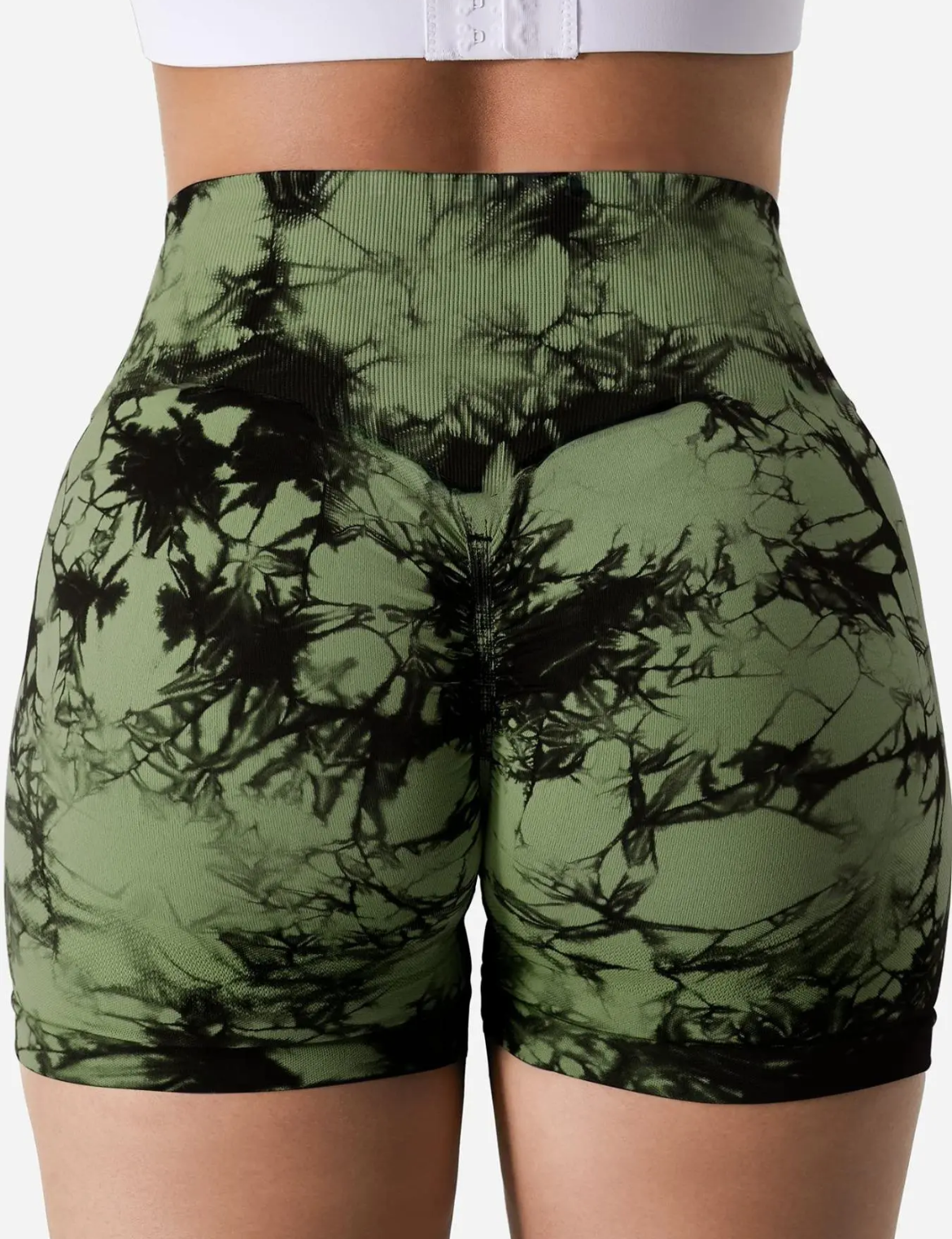 Tie Dye Print High Waist Sport Shorts