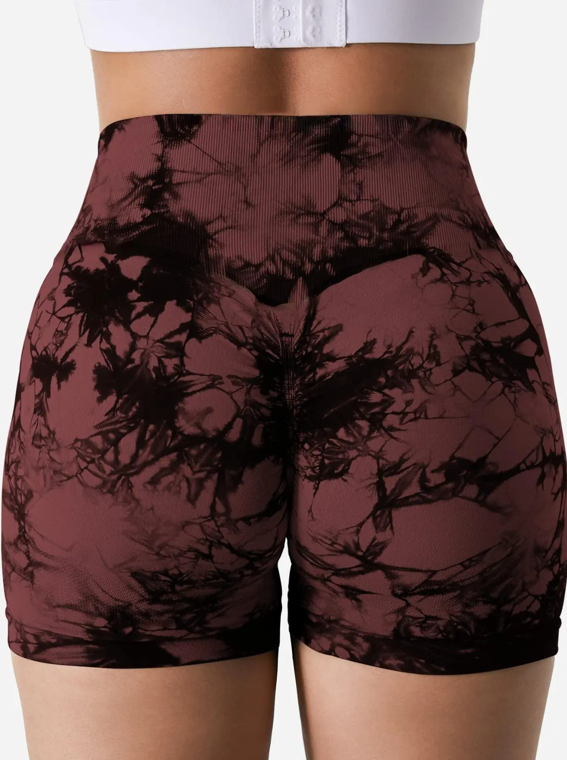Tie Dye Print High Waist Sport Shorts