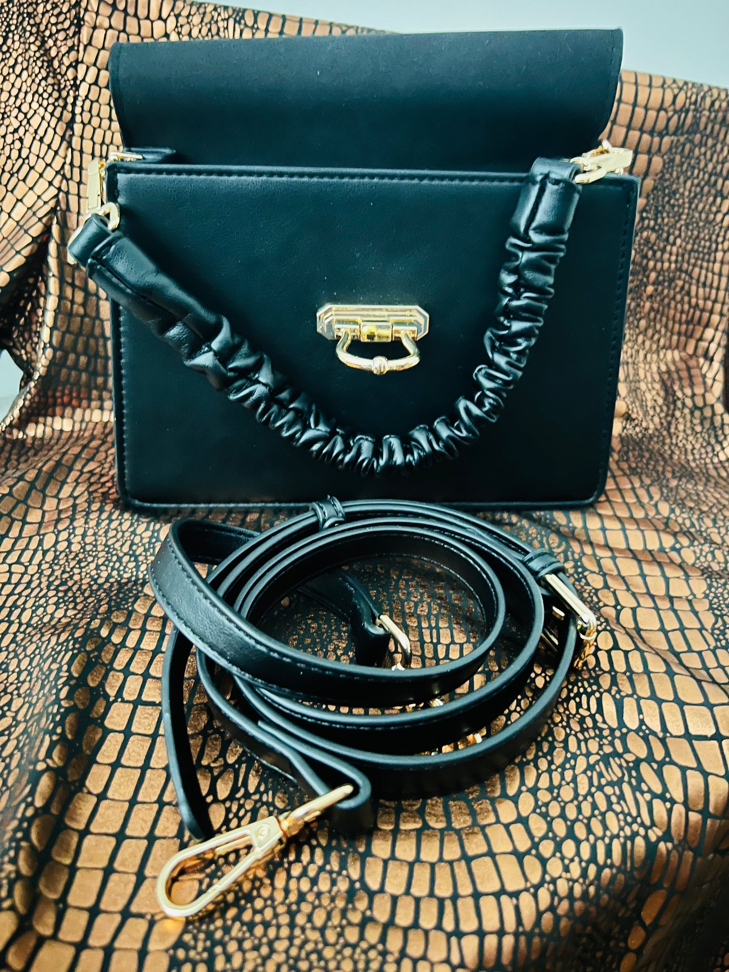Minimalist Braided Straps Square Bag