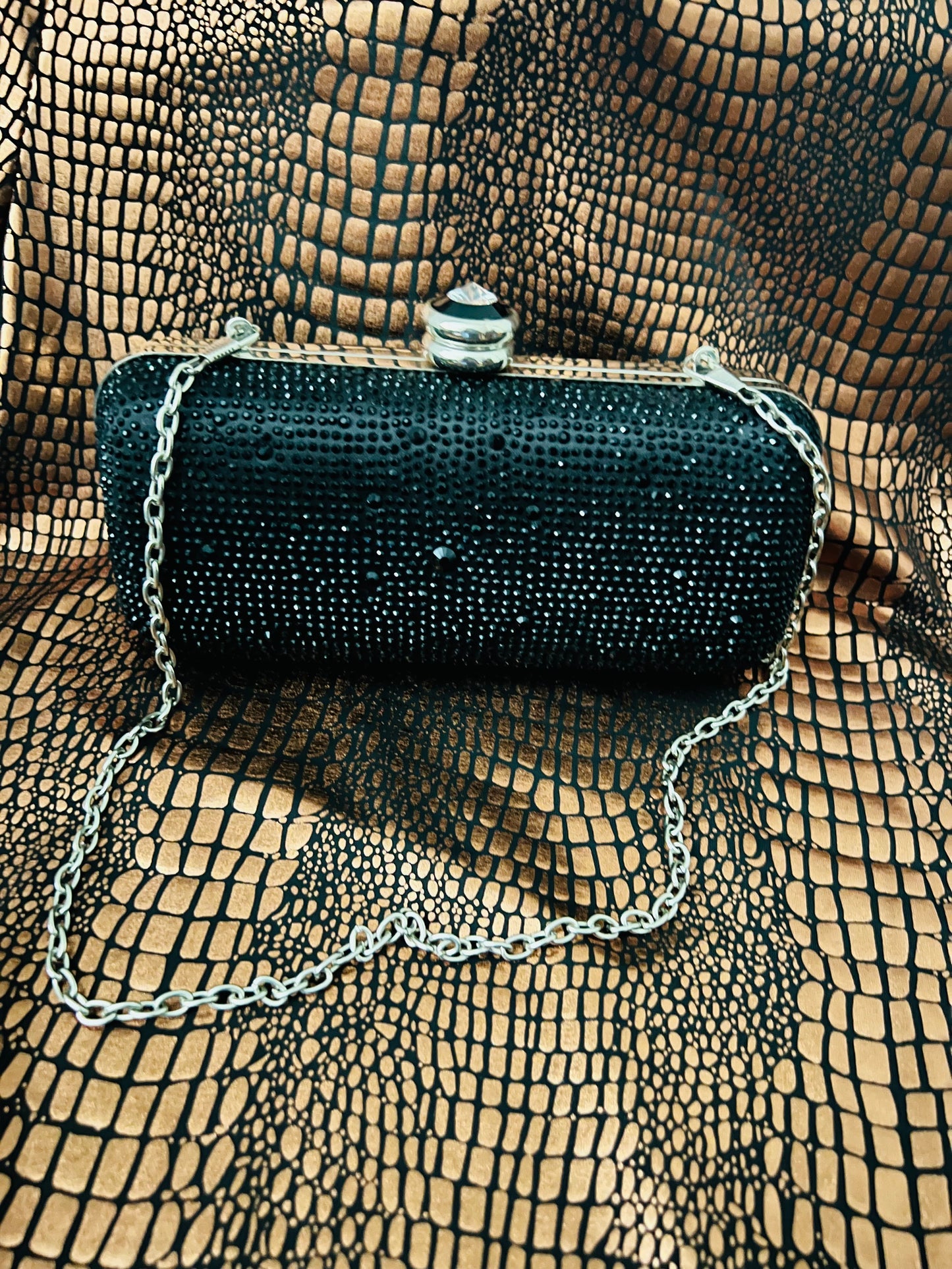 EVENING BAG CLUTCH SHOULDER W/ CHAIN