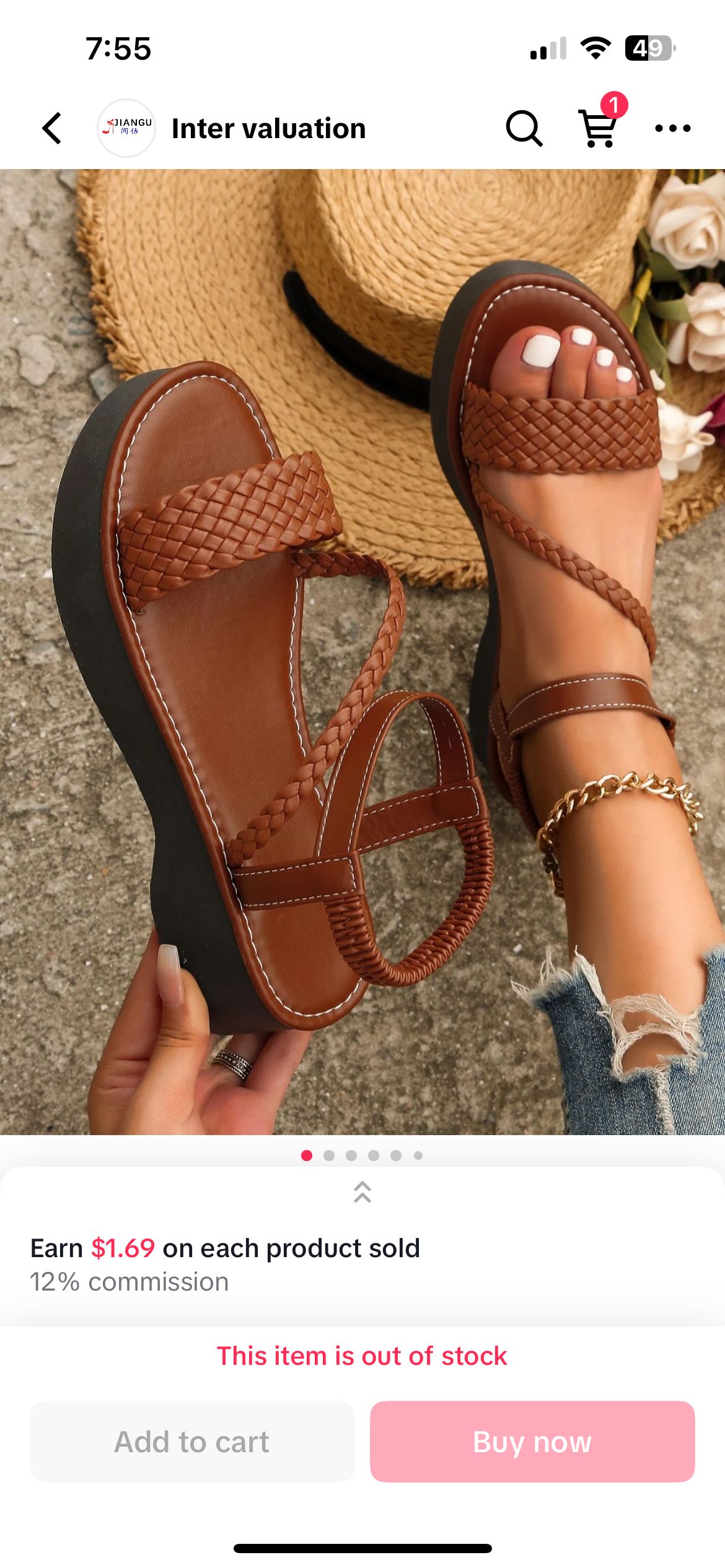 Women's Braided Detail Thick Sole Ankle Strap Sandals