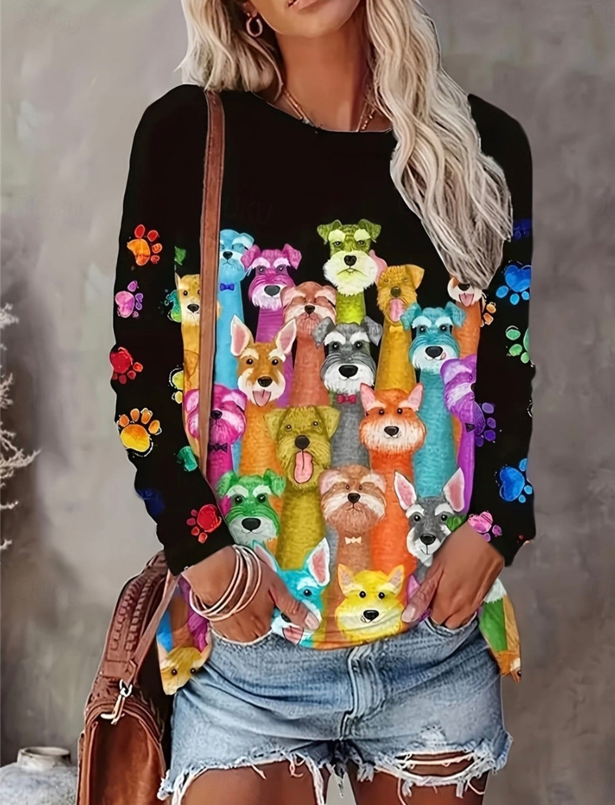 Plus Size Casual T-shirt, Women's