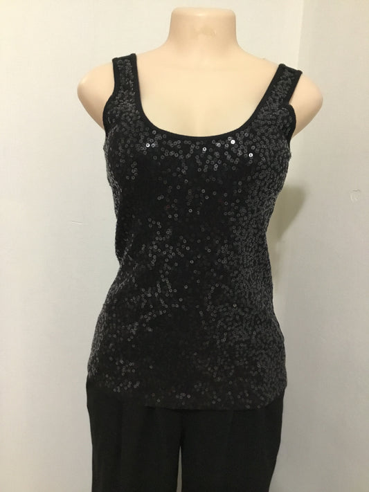 Express Black Sequin Tank