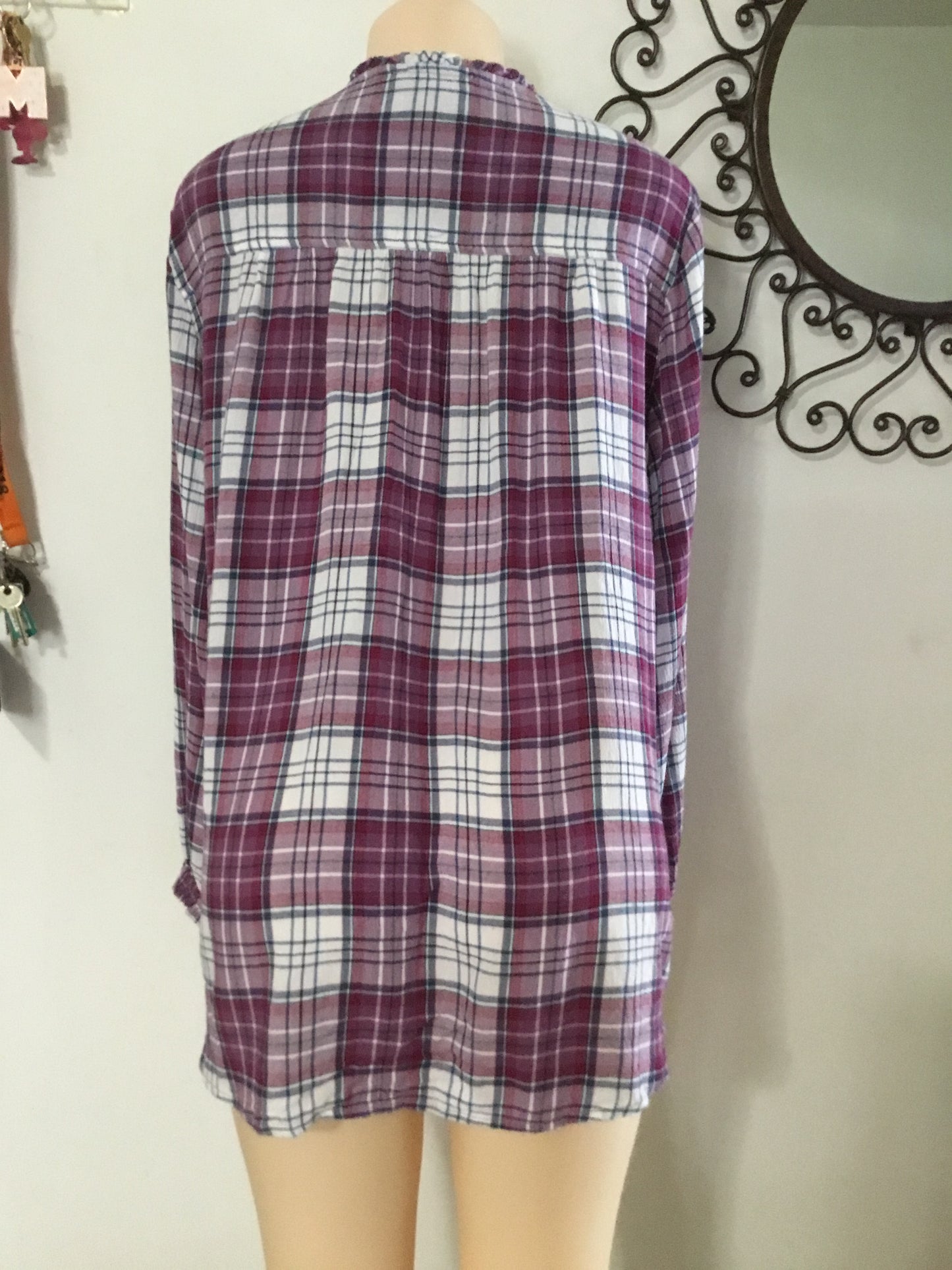 Beach Lunch Lounge plaid tunic